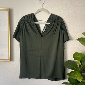 Silk Vince Blouse - Green